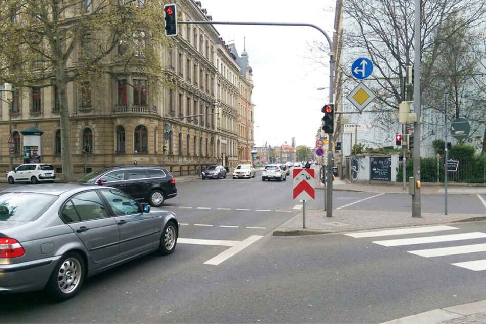 Die Leipziger Harkortstraße. Schon bald könnte es hier ein Fahrverbot für Fahrzeuge ab 3,5 Tonnen geben.