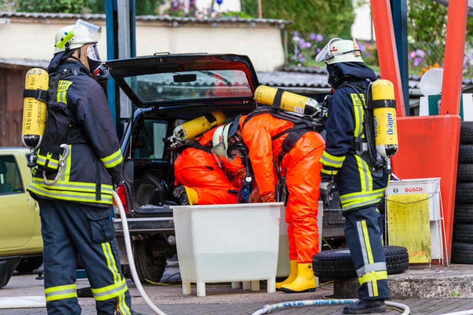 Weil Explosionsgefahr bestand, mussten mehrere Häuser evakuiert werden.