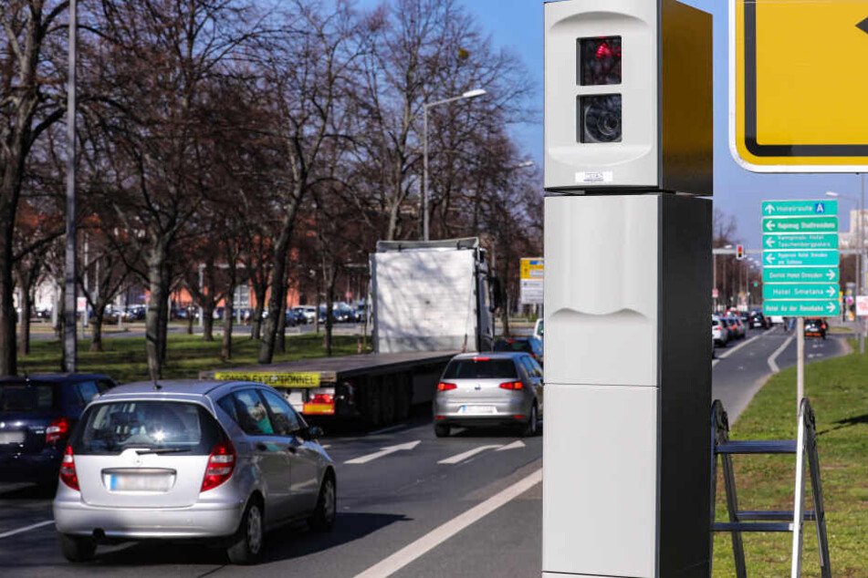Seit Ende Februar soll dieser Blitzer an der St. Petersburger Straße Rotfahrer erwischen.