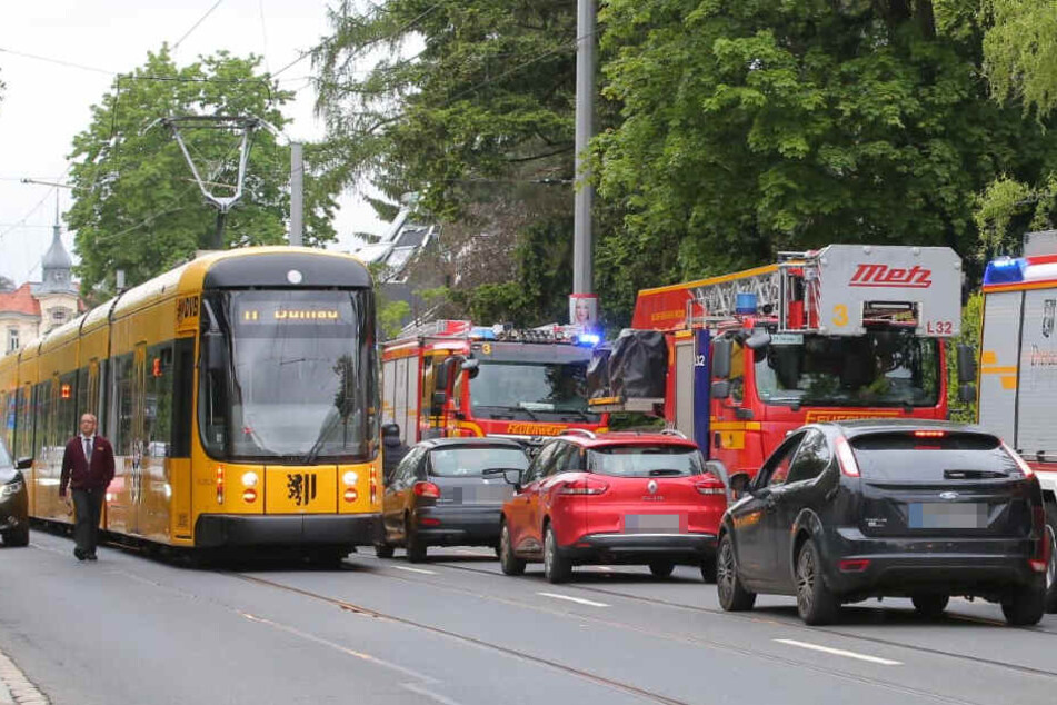 Ein Riesenstau bildete sich Donnerstagnachmittag gegen 16.45 an der Bautzener Landstraße.