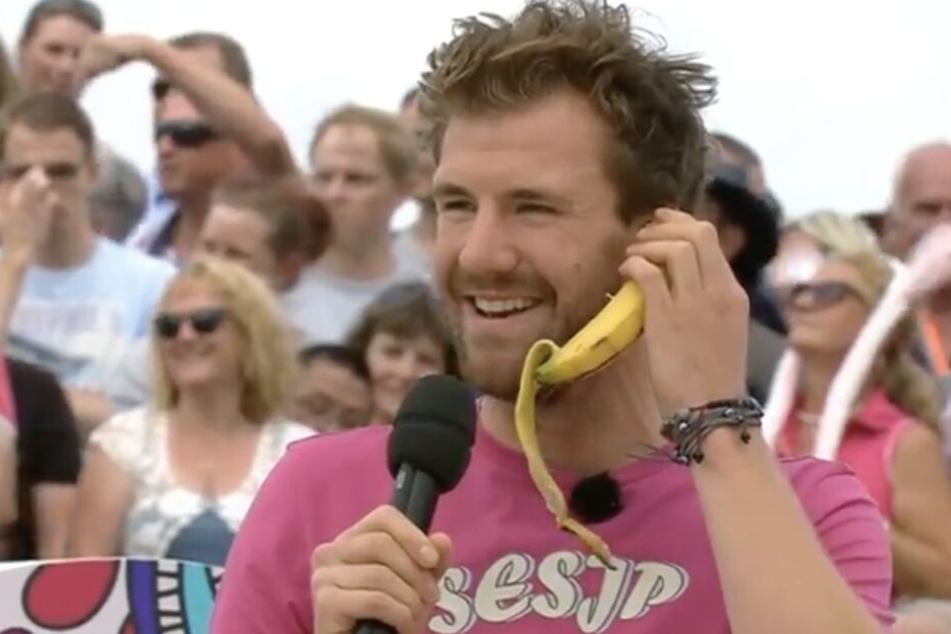 Während seines Balla-Balla-Auftritts telefonierte Komiker Luke Mockridge mit einer Banane.