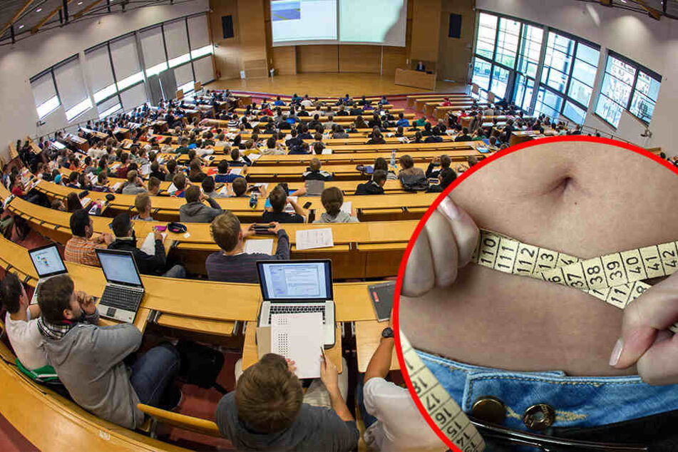 Rund ein Drittel der Leipziger Studenten hat ein deutliches Gewichtsproblem. (Symbolbild)