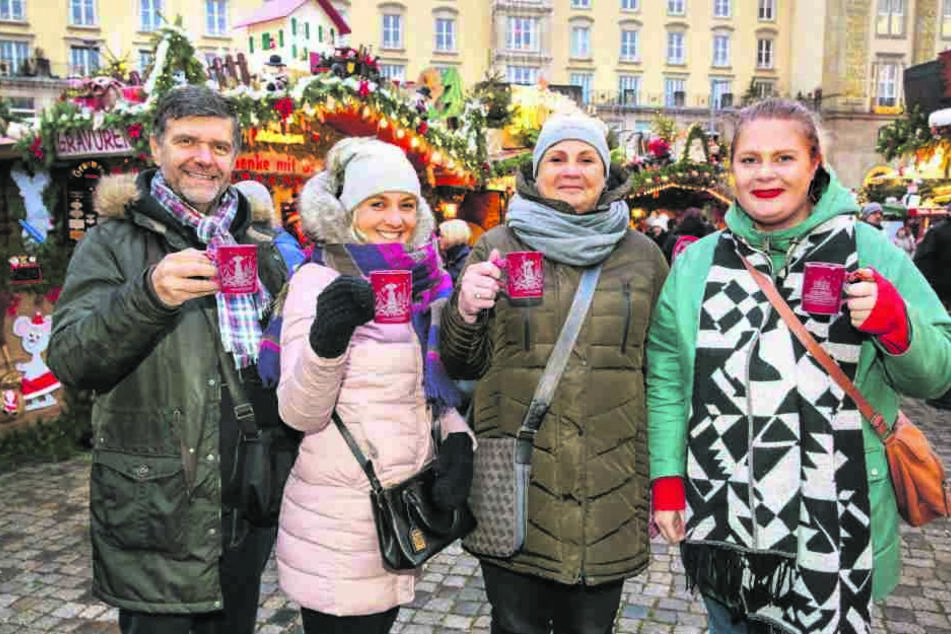 Die Familie Wolgemut aus dem nordböhmischen Most liebt die weihnachtliche Atmosphäre in Dresden.