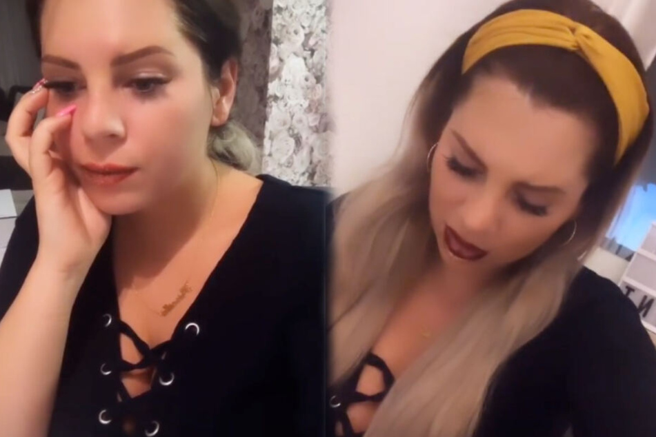 Ex-Dschungelkönigin Jenny Frankhauser (26) ist fertig mit der Welt, als sie in einer Instagram-Story über ihre unheilbare Erkrankung erzählt. (Fotomontage)