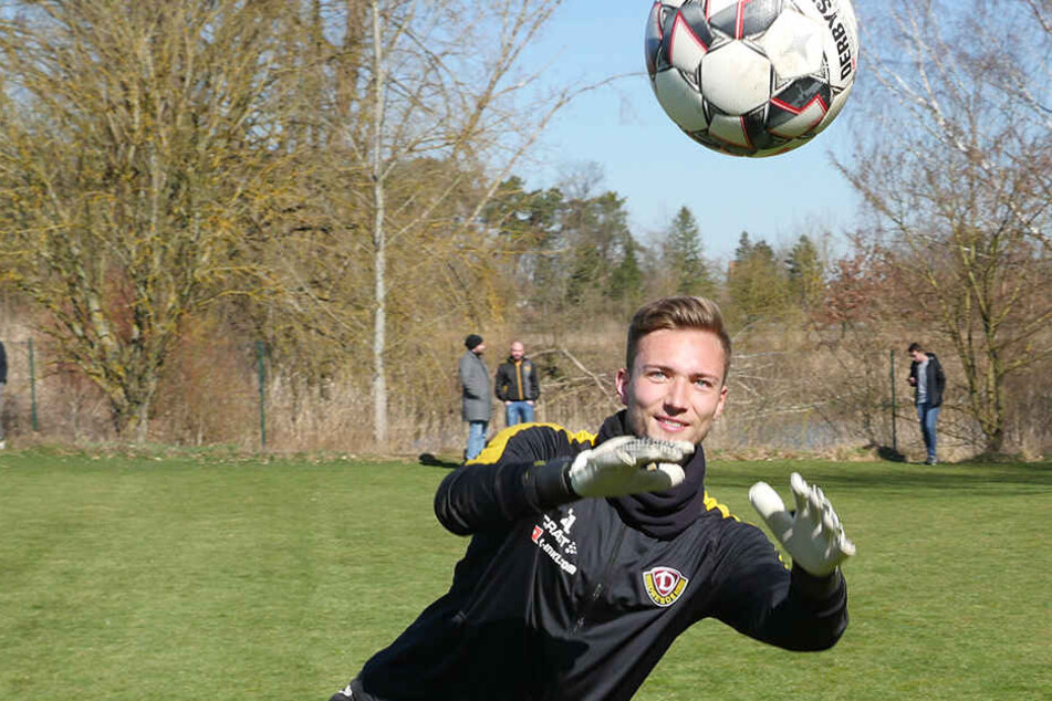 Auch wenn seine Situation keine einfache ist, hat Tim Boss auch im Trainingslager in Bad Gögging seinen Spaß an der Arbeit.