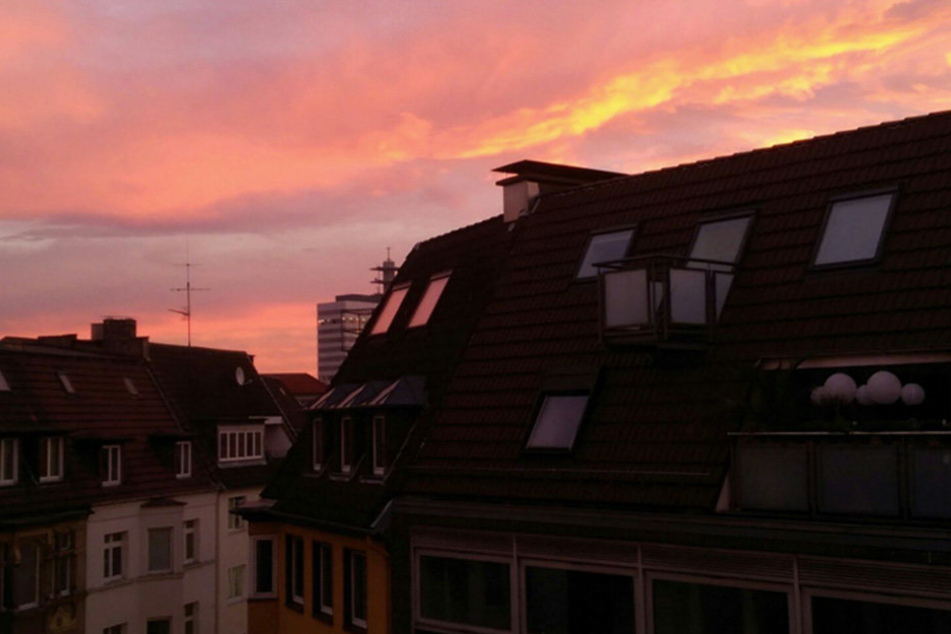 Das war der tolle Blick aus dem Redaktions-Fenster in Bielefeld.