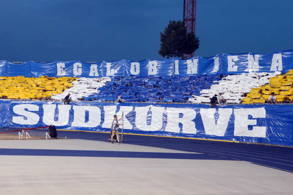 Die Jenaer hatten eine tolle Choreo vorbereitet.