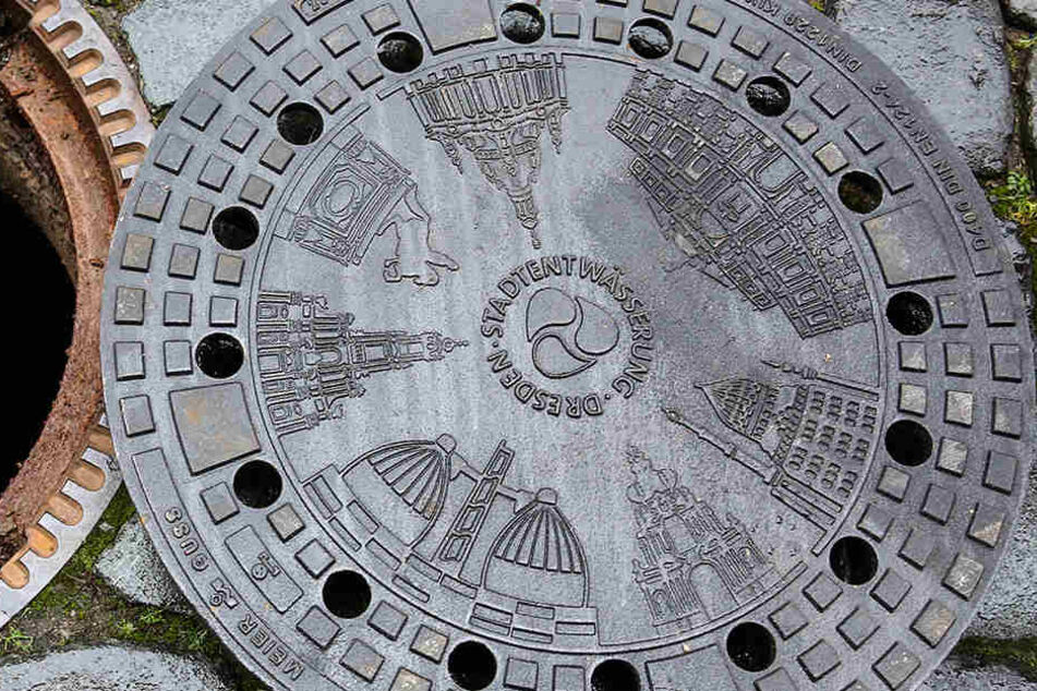 Diese Dresden-Motive zieren ab sofort ausgewählte Gullys in der Innenstadt.