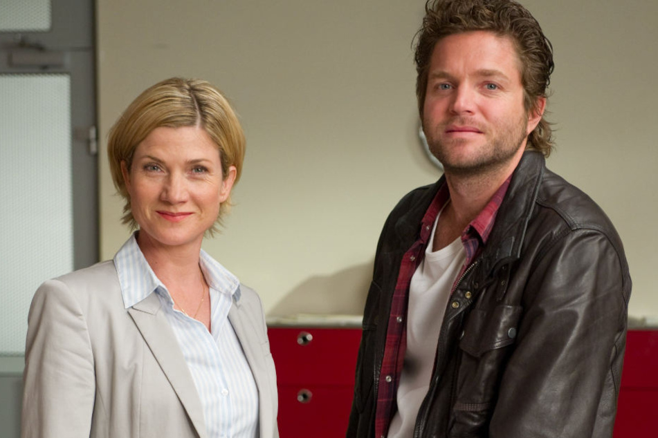 Die "Soko"-Schauspieler Astrid M. Fünderich als Kriminalhauptkommissarin Martina Seiffert und Peter Ketnath als Kriminalhauptkommissar Joachim "Jo" Stoll. (Archivbild)