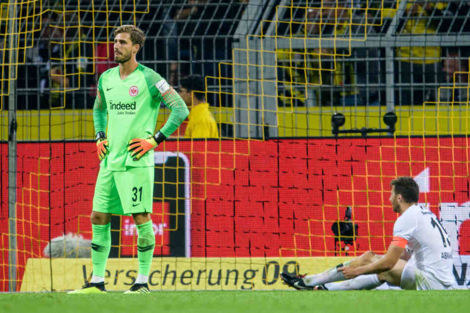 Große Enttäuschung: Kevin Trapp und David Abraham konnten die Niederlage nicht verhindern.