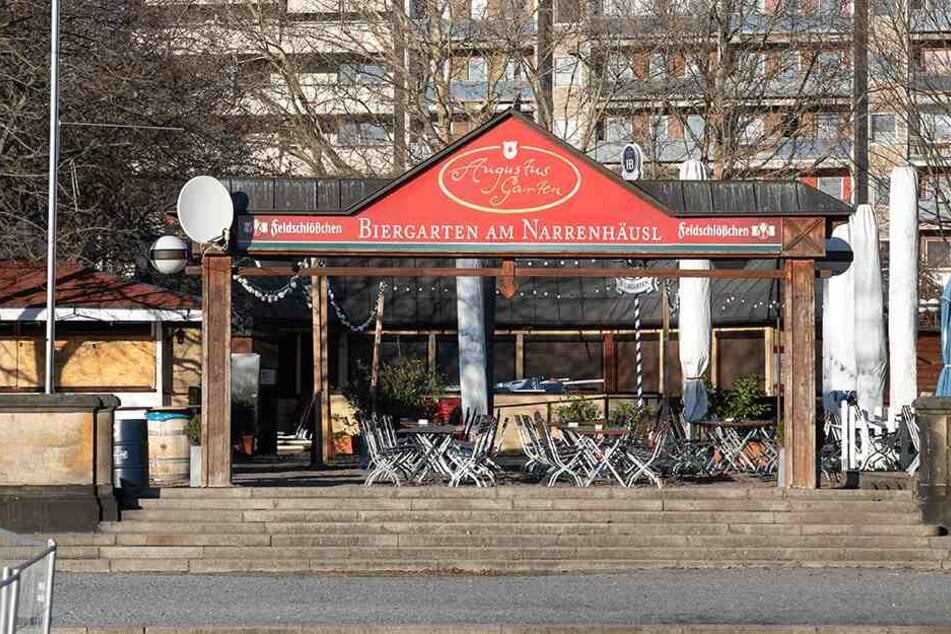 Der "Biergarten am Narrenhäusel" erinnert an das Haus des einstigen Hofnarrren Fröhlich.