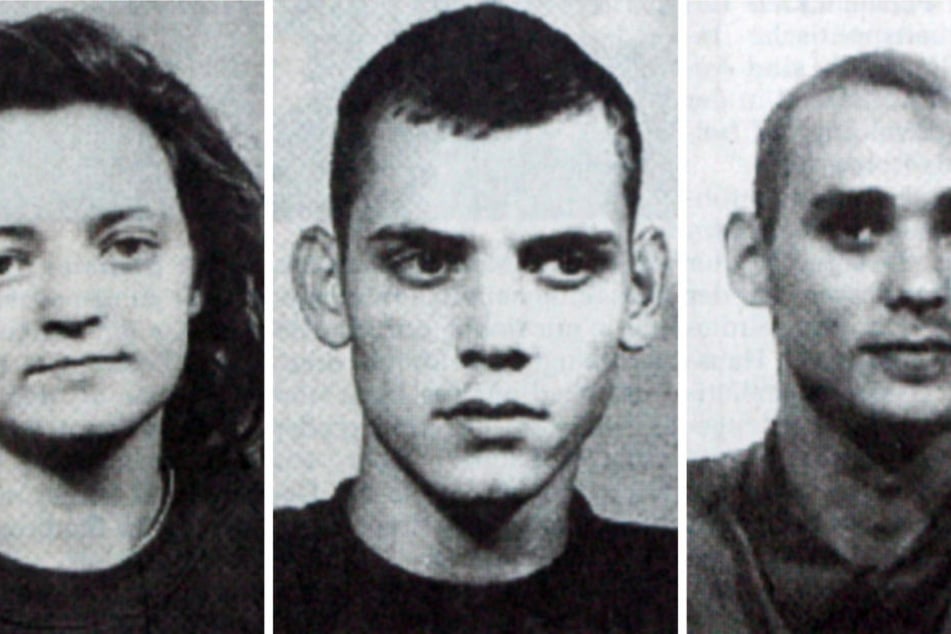 Beate Zschäpe, Uwe Böhnhardt (†34) und Uwe Mundlos (†38, v.l.) bildeten von 1998 bis 2011 der Terrorzelle "Nationalsozialistischer Untergrund" (NSU).