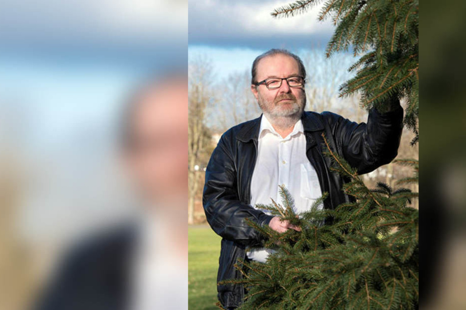 Die Fichte hat wegen des Klimawandels ausgedient, so Thomas Scherzberg (56, Linke).