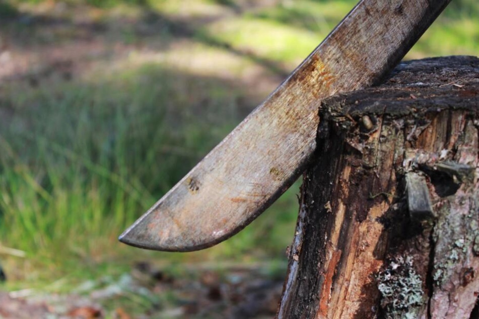 Mit einer Machete kam der 17-Jährige zum Abschlusszelten. (Symbolbild)
