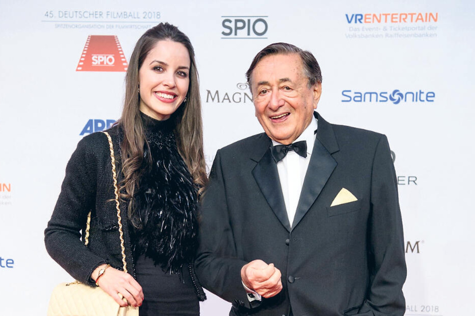 Geschäftsmann Richard Lugner und seine Freundin Jasmin 2018 bei einem Filmball.