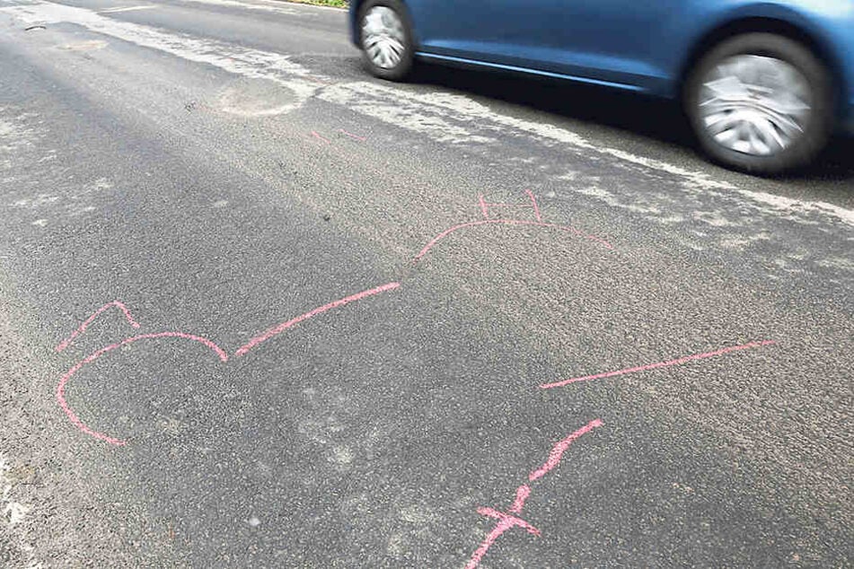 Der Rentner soll seine Frau auf dieser Straße totgefahren haben.