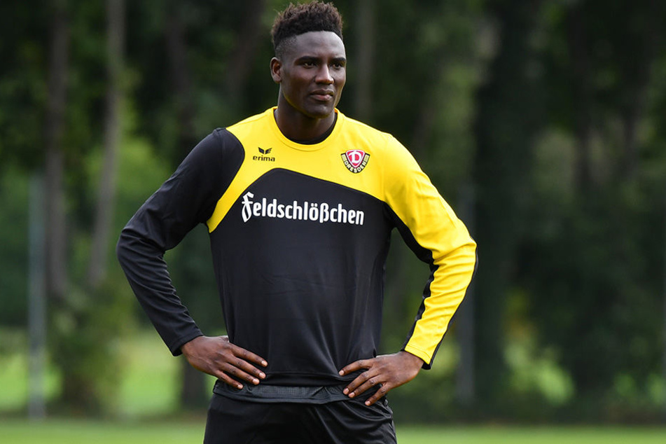Erstes Training bei Dynamo: Neuzugang Peniel Mlapa.