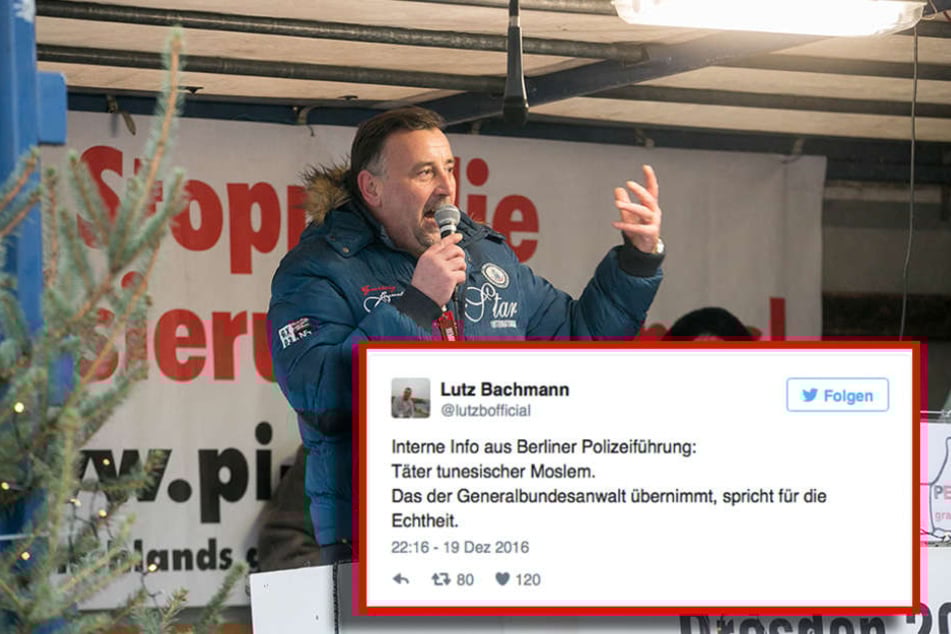 Diesen Tweet setzte Bachmann bereits am Montag nur zwei Stunden nach dem Anschlag in Berlin ab.