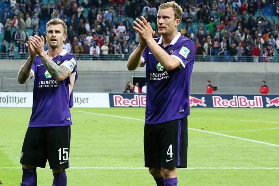 Zwei Auer Legenden, die immer noch auf einen Abschiedsgruß warten: Thomas Paulus (l.) und Rene Klingbeil.