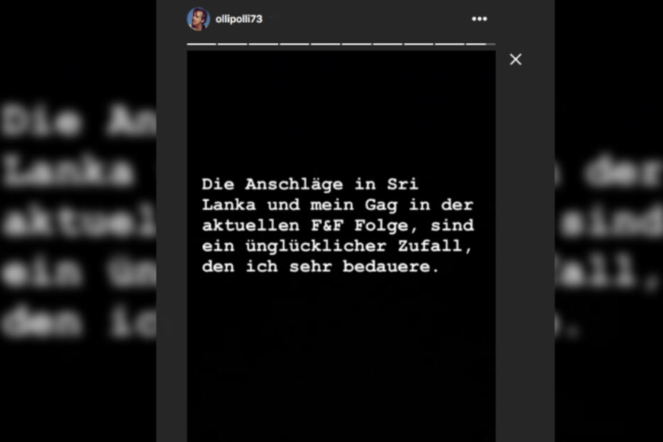 Bei Instagram betonte Schulz, dass es sich nur um einen Zufall handle.