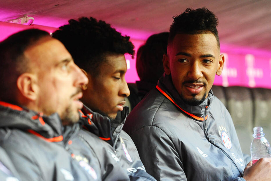 Jérôme Boateng (r.) saß beim FC Bayern München zuletzt oft auf der Bank und soll den Verein verlassen.