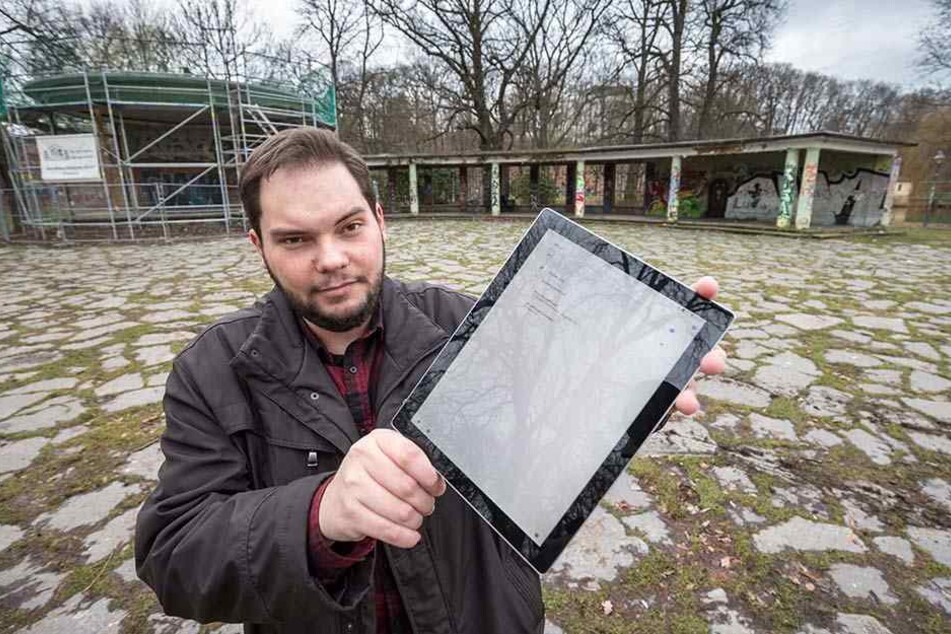 Piraten-Stadtrat Toni Rotter (29) will die Schlossteichinsel mit freiem WLAN ausstatten.