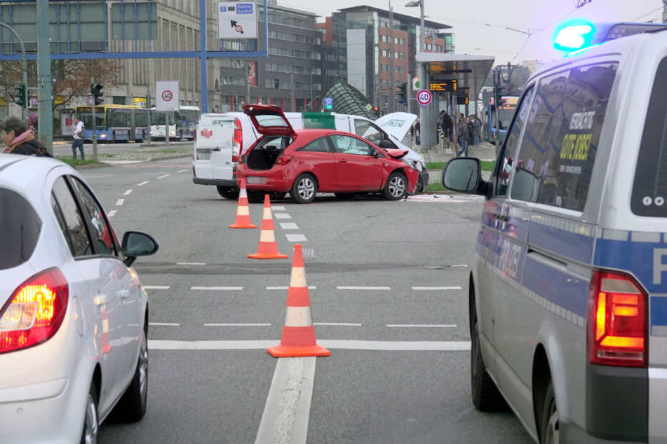 Am Mittwoch kam es zu einem Verkehrsunfall in der Chemnitzer City.