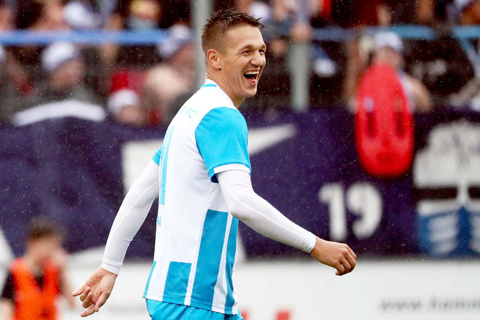 Hat momentan gut lachen: CFC-Torjäger Daniel Frahn.