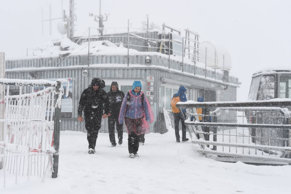Auf der Zugspitze wurde es in der Nacht bitter kalt! (Archivbild)
