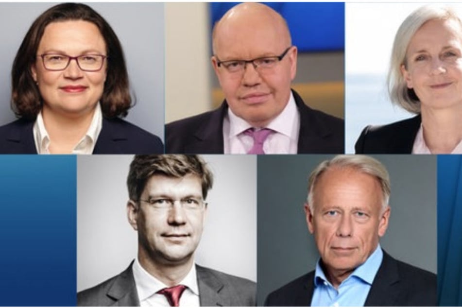 Die Gäste am 11.11.: Andrea Nahles, Peter Altmaier, Jürgen Trittin, Ursula Münch und Christoph Schwennicke.