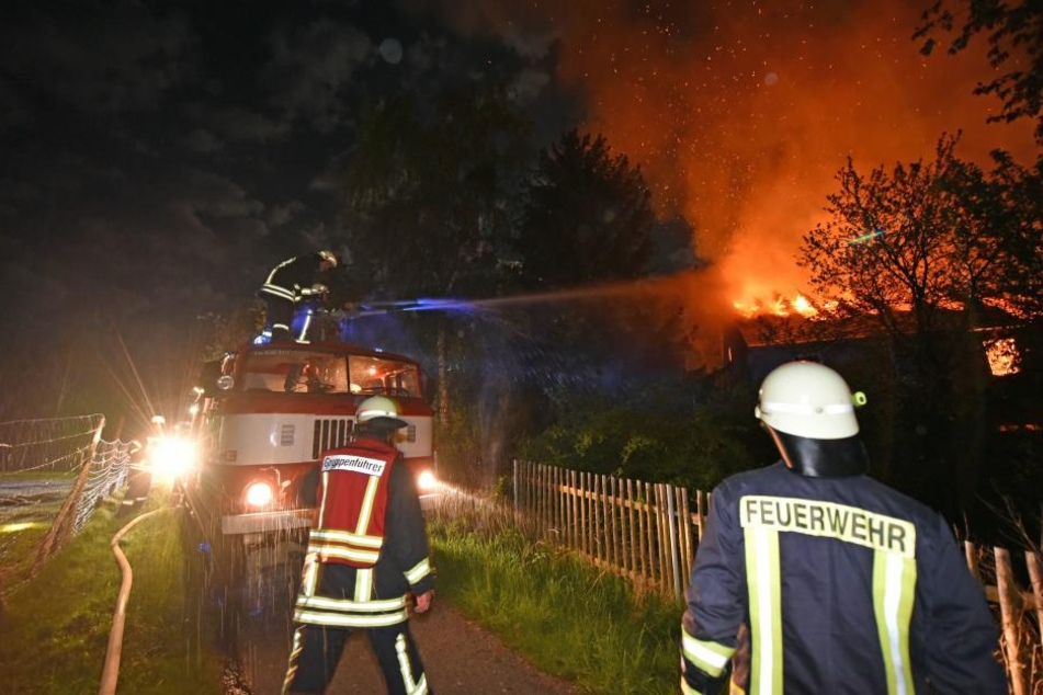In Neukuppritz brannte am späten Mittwochabend ein Wohnhaus.