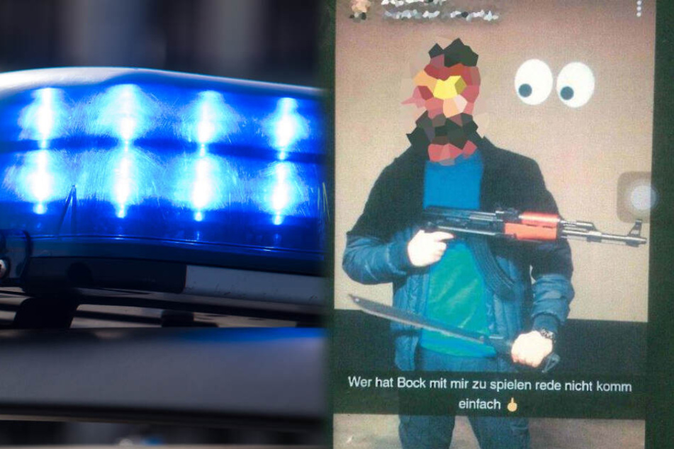 Der Mann teilte dieses Foto von sich in sozialen Netzwerken. Daraufhin übernahm das SEK.