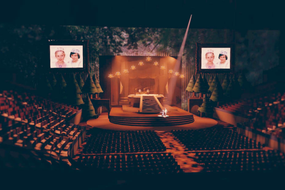 So wird die Tournee-Bühne der großen "Aschenbrödel"-Show aussehen.