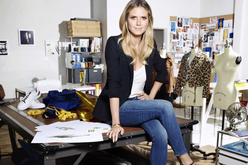 Heidi Klum in ihrem Atelier.