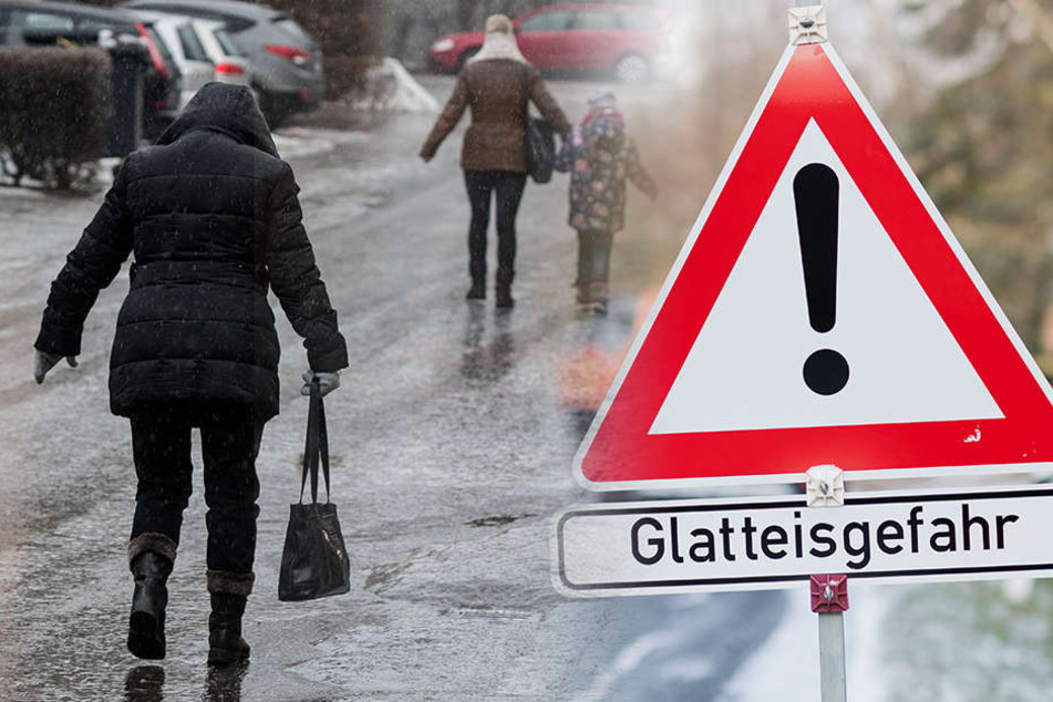 Der deutsche Wetterdienst warnt vor allem im Norden und Osten Deutschlands vor Glatteis. (Symbolbild)