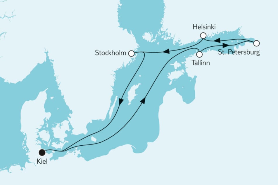 Mit der Mein Schiff 1 geht es im Mai 2020 von Kiel bis nach Stockholm.