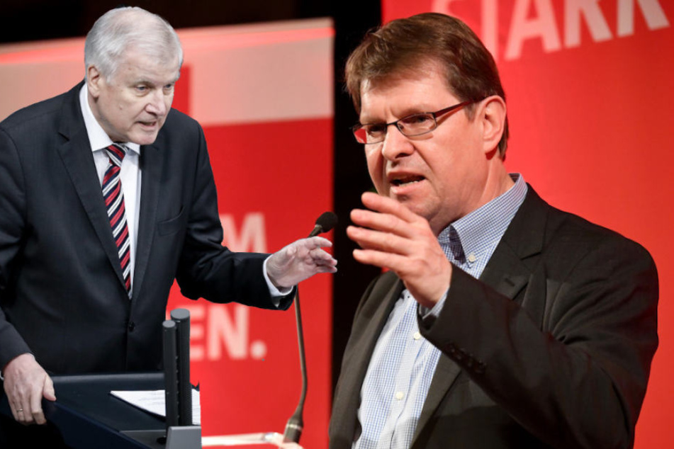 SPD-Vize Ralf Stegner (58, r.) warnt Innenminister Horst Seehofer (68), sein Wort zu halten.