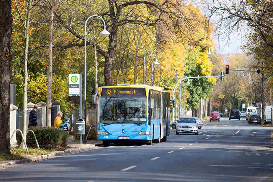 Die Ringbuslinie 82 fährt vom Technopark aus eine große Runde durch Chemnitz.