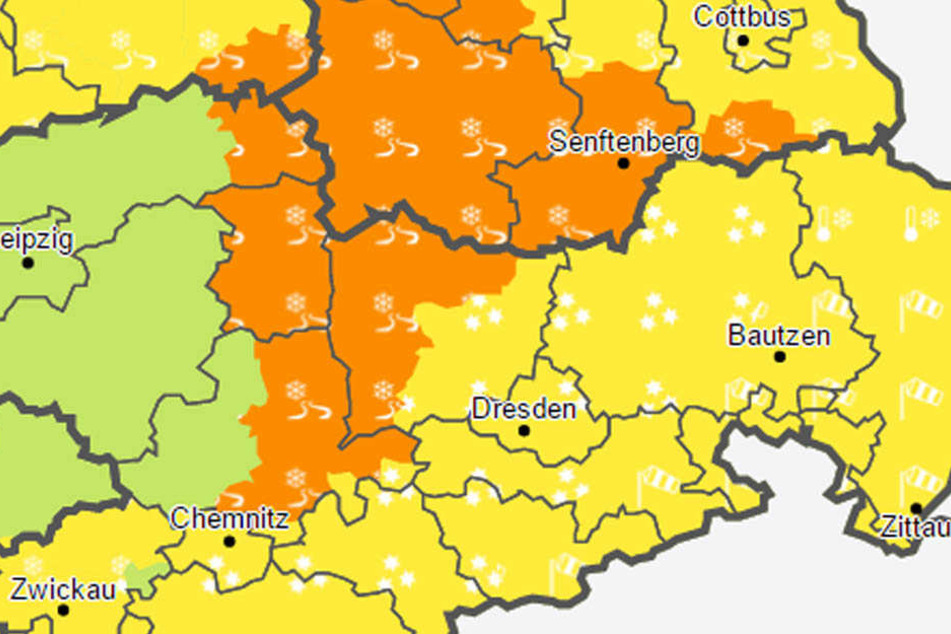 Der Deutsche Wetterdienst warnt vor Glätte durch verbreitet überfrierende Nässe.