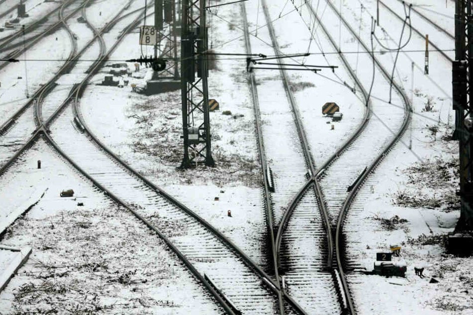Aufgrund der Witterung musste der Bahnverkehr zwischen Gehlberg und Oberhof eingestellt werden.