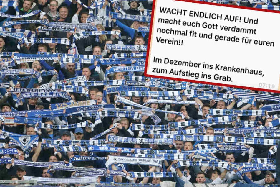 Purer Hass: Der Urheber des Textes ist unbekannt. (Bildmontage)