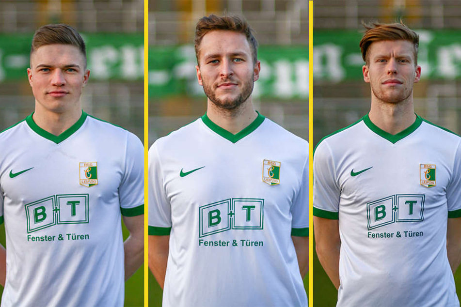 Lars Schmidt (21), sein Namensvetter Benjamin Schmidt (27) und "Spieler des Jahres" Alexander Bury (25) werden auch in der kommenden Saison für die BSG kicken.