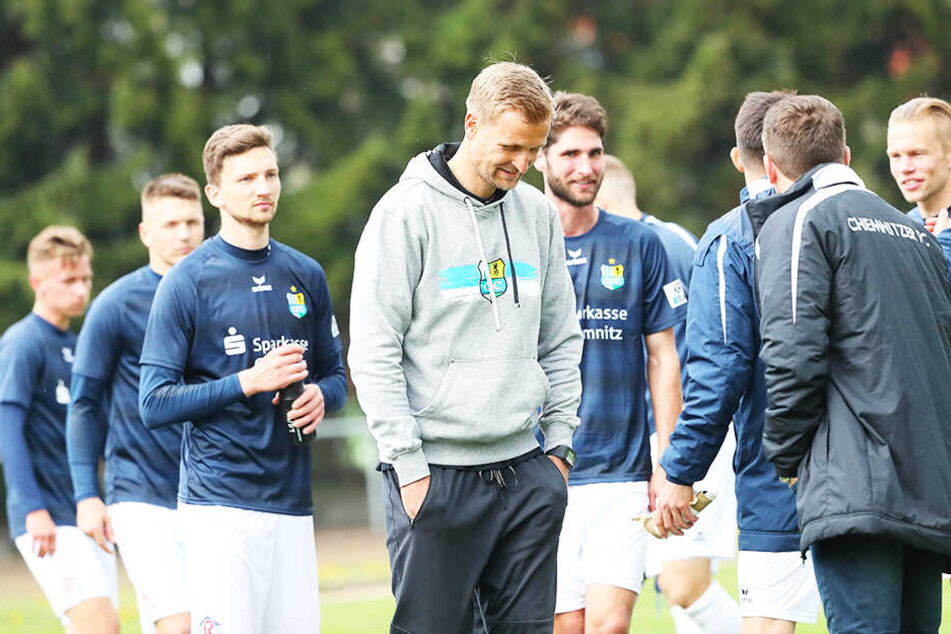 Galgenhumor? David Bergner nach Abpfiff.