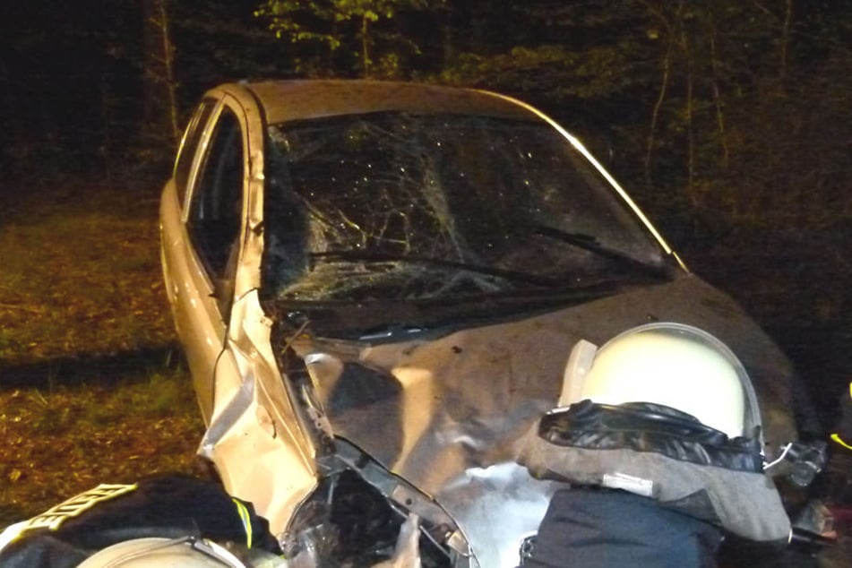 Das Auto musste geborgen und abgeschleppt werden.