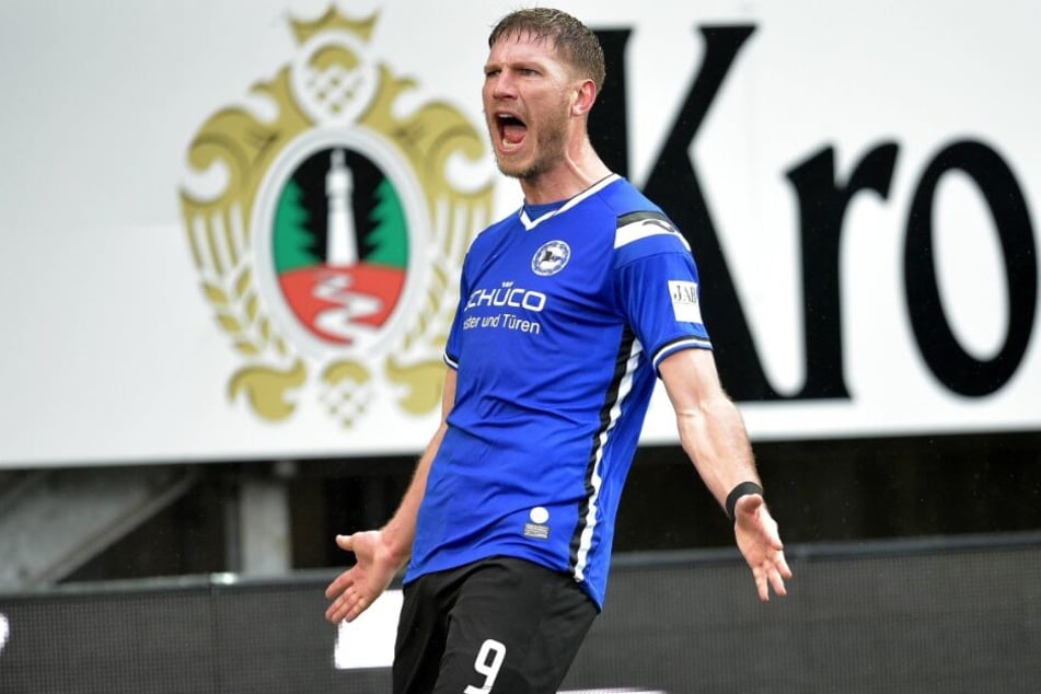 Gegen Darmstadt 98 erzielte Fabian Klos seinen 50. Zweitliga-Treffer.