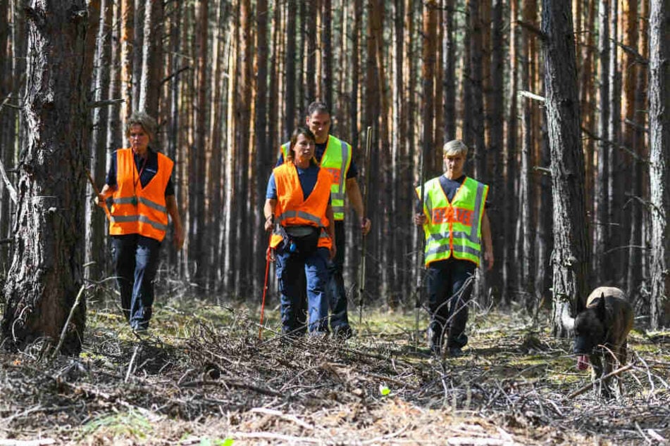 Zuletzt suchte die Polizei in einem Waldstück in der Nähe von Storkow.