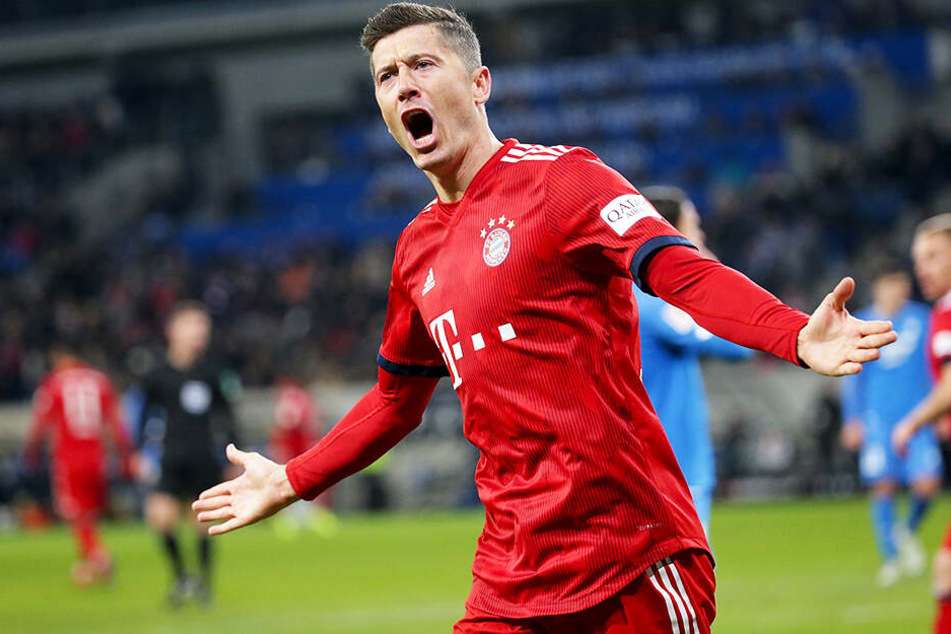 Obwohl Robert Lewandowski mit dem FC Bayern München 3:1 in Hoffenheim gewann, konnte der Abstand auf den BVB nicht verkürzt werden.