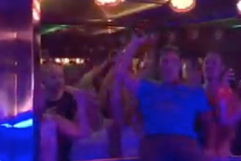 Jürgen Milski (55) bei seinem Sturz am Ballermann.