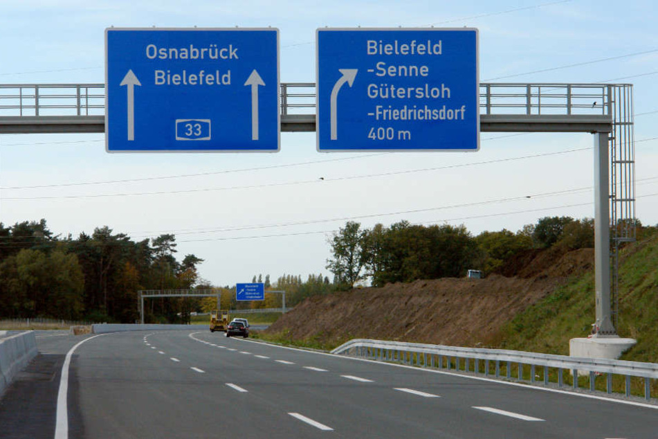 Auf der A33 soll es bis nach Osnabrück gehen.