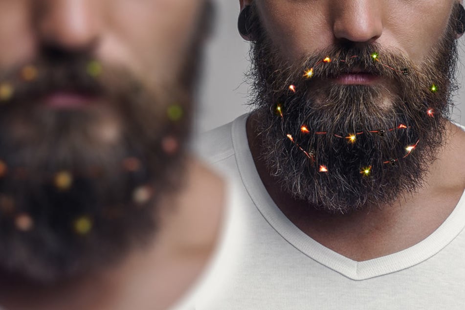 Wer braucht es nicht? Die Lichterkette für den Bart!